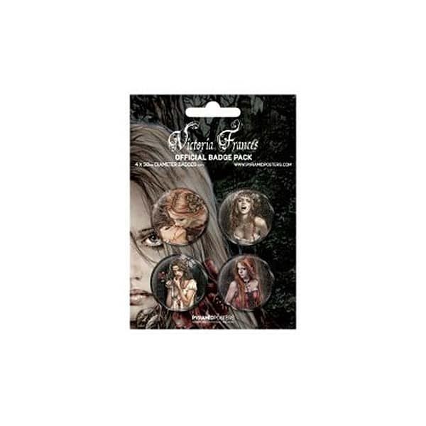 Victoria Francés pack 4 badges Design 1