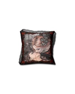 Victoria Francés coussin Kiss Black 50 x 50 cm