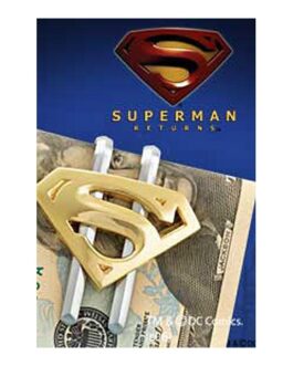 Superman Returns pince à billets plaqué or