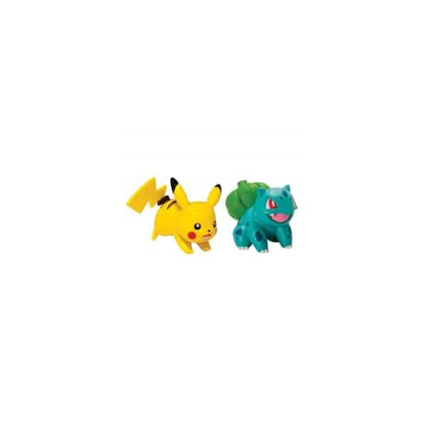 Pokemon - Bulbizarre vs Pikachu - figurine 6 cm