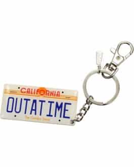 Retour vers le Futur porte-clés métal Car Plate 7 cm