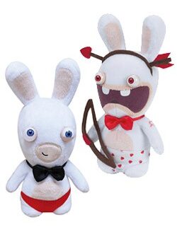Les Lapins Crétins  peluche beanie Valentine A 19 cm