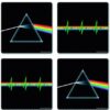 Pink Floyd set sous-verres Mixed designs (4)