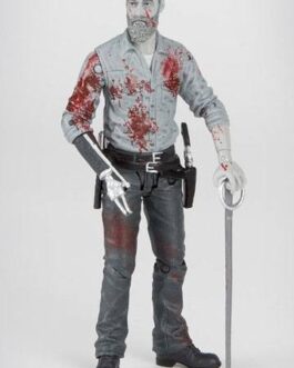 The Walking Dead figurine Rick (Bloody B&W) 15 cm