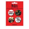 The Beatles pack 4 badges Red