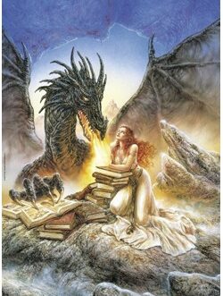Luis Royo Fantasies puzzle Firebreath (1000 pièces)