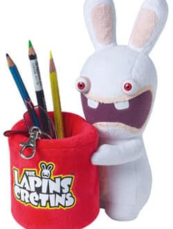 Les Lapins Crétins peluche vide-poches 21 cm