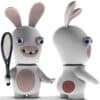 Les Lapins Crétins pack 2 statuettes Bobble Head Tennis 18 cm