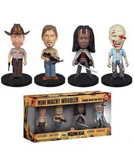 The Walking Dead pack figurines Wacky Wobbler Bobble Head 8 cm
