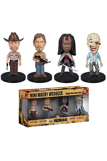 The Walking Dead pack figurines Wacky Wobbler Bobble Head 8 cm