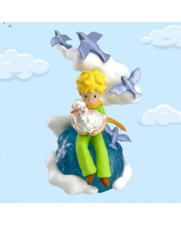 Le Petit Prince figurine Le Petit Prince et le mouton sur la planète 9 cm
