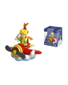 Le Petit Prince figurine Le Petit Prince et le renard en avion 7 cm