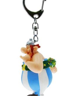 Asterix porte-clés Obelix avec des fleurs 13 cm