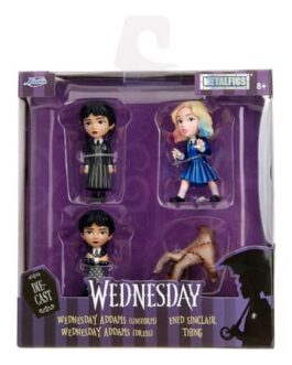 Wednesday pack 4 figurines Diecast Nano Metalfigs Wave 1 4 cm