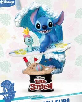 Disney Summer Series diorama PVC D-Stage Stitch Surf 15 cm