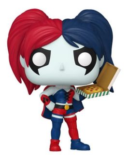 DC Comics: Harley Quinn Takeover POP! Heroes Vinyl figurine Harley with Pizza 9 cm