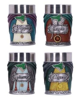 Le Seigneur des Anneaux Set 4 verres à shot Hobbits