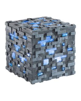 Minecraft réplique Illuminating Diamond Ore Cube 10 cm