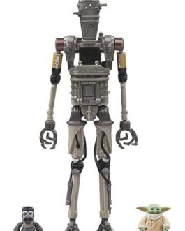 Star Wars: The Mandalorian Vintage Collection pack 3 figurines IG-12, Grogu & Anzellan 10 cm