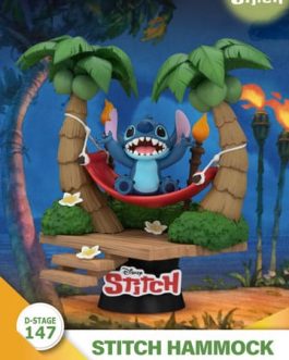 Lilo & Stitch diorama PVC D-Stage Stitch Hammock 13 cm
