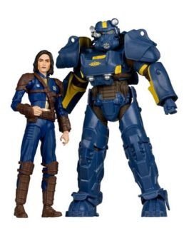 Fallout 4 pack 2 statuettes T-60 Vault Tec & Sole Survivor 18 cm