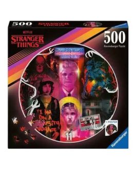 Stranger Things puzzle rond Friends Don&rsquo;t Lie (500 pièces)