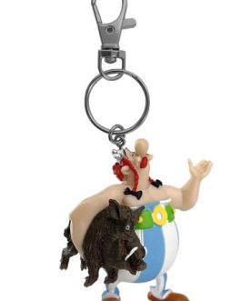 Asterix porte-clés Obelix Carrying a Boar 14 cm