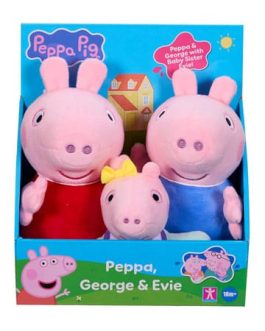 Peppa Pig peluche 3er Packs
