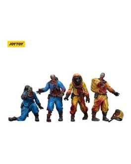 Zombie pack 4 figurines Dark Source Biochemical Lab Team 8 cm